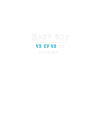Baby boy loading minta fekete pólón