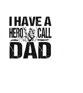 I have a hero call dad minta világoskék pólón