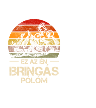 Ez az én bringás pólóm minta fekete pólón