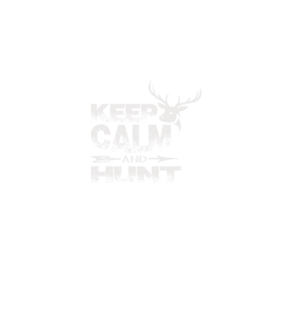 Keep Calm and hunt minta fekete pólón