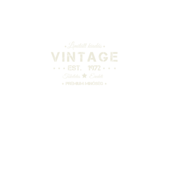 Vintage 1972 minta fekete pólón