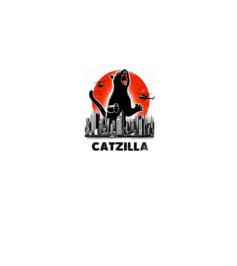 Catzilla minta farmerkék pólón