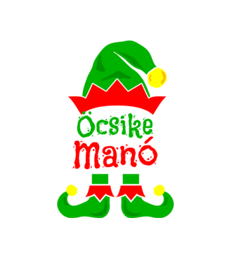 Öcsike manó minta fehér pólón