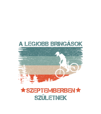 Legjobb bringás - Szeptember  minta fekete pólón