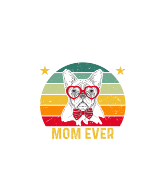 Best dog mom ever minta fehér pólón
