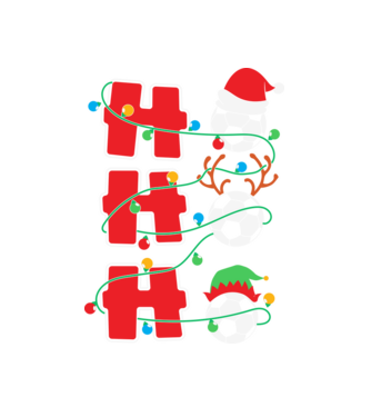 Ho ho ho focilabda minta fehér pólón