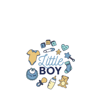 Baby Boy minta fehér pólón
