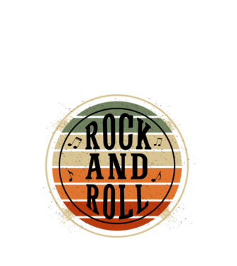 Rock and roll minta türkiz pólón