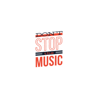 Don't stop the music minta piros pólón