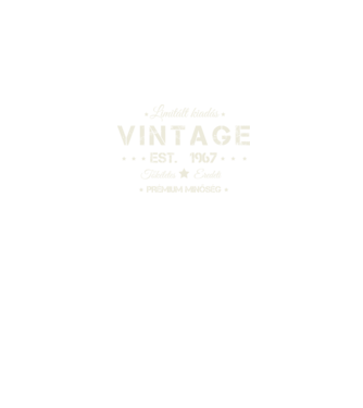 Vintage 1967 minta fekete pólón