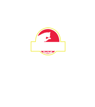 Purrassic Park minta fekete pólón
