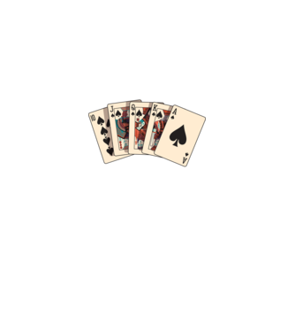 Póker minta fekete pólón