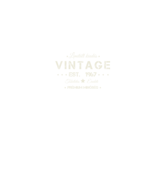 Vintage 1967 minta fekete pólón