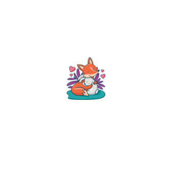 Fox Bunny minta fehér pólón