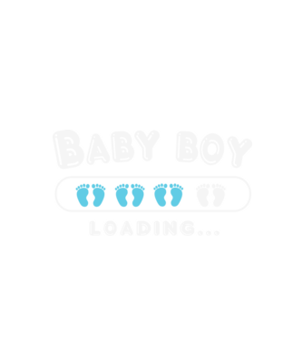 Baby boy loading minta fekete pólón