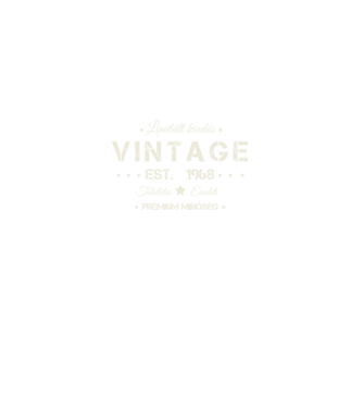 Vintage 1968 minta fekete pólón