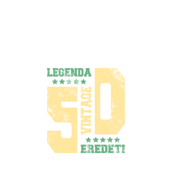 Vintage 50 minta fekete pólón