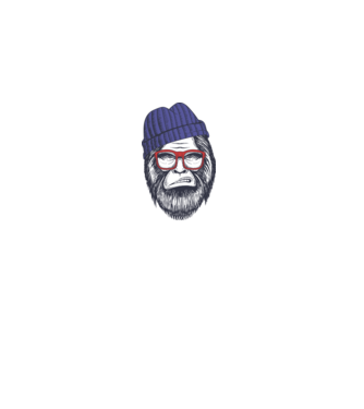 Bigfoot minta fehér pólón