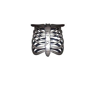 Skeleton minta fekete pólón