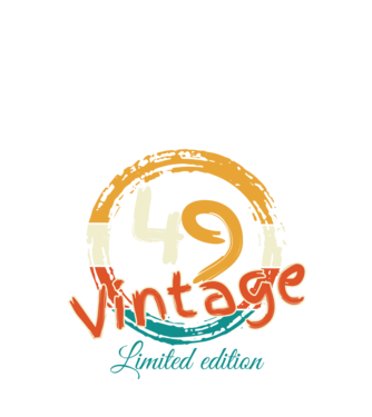 Vintage 49 minta fekete pólón