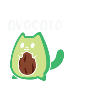 Avocato minta fekete pólón