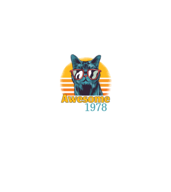 Awesome since 1978 minta fekete pólón