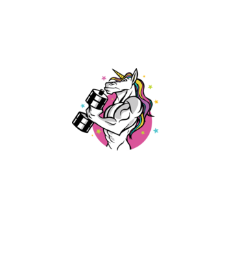 Unicorn minta szürke pólón