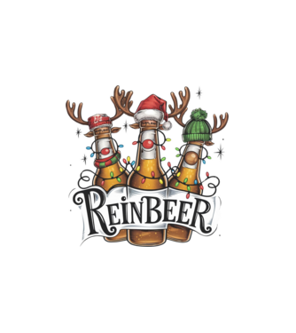 ReinBeer minta fehér pólón