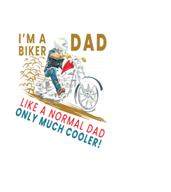 Motoros apa minta fekete pólón