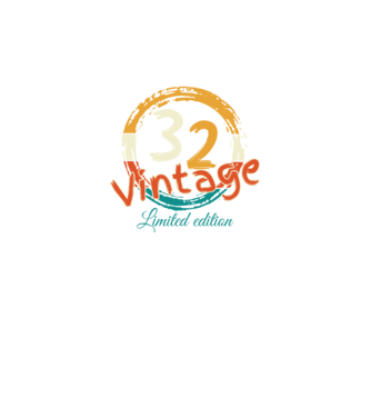 Vintage 32 minta fekete pólón