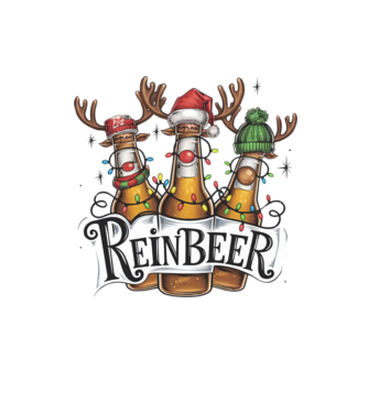 ReinBeer minta homokszín pólón