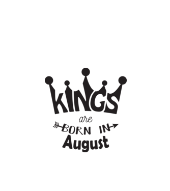 Kings are born in minta fehér pólón