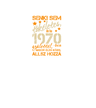 Tökéletes 1970 minta fekete pólón