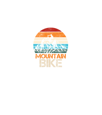 Mountain bike minta fekete pólón