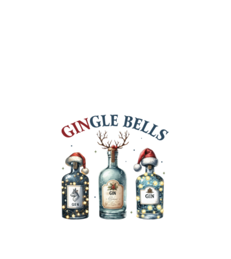 Gingle Bells minta fehér pólón