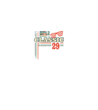 Classic 29 minta fekete pólón