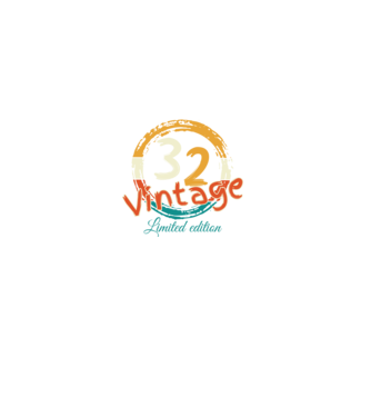 Vintage 32 minta fekete pólón