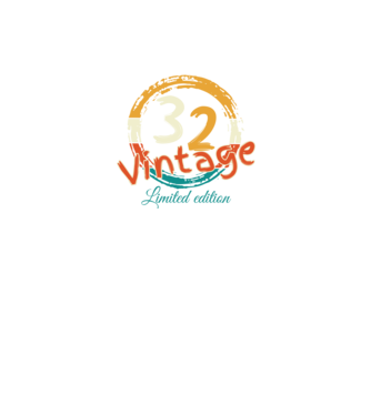 Vintage 32 minta fekete pólón
