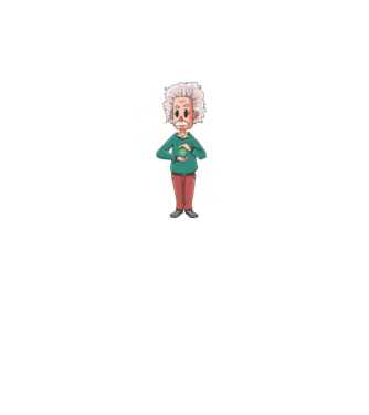 ALBERT EINSTEIN minta rózsaszín pólón