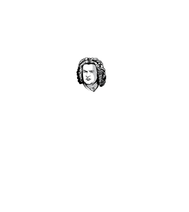 Bach minta világos rózsaszín pólón