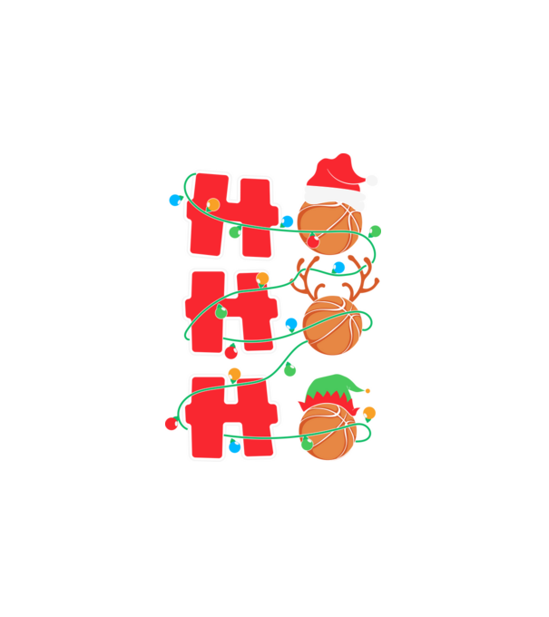 Ho ho ho kosaras minta fehér pólón