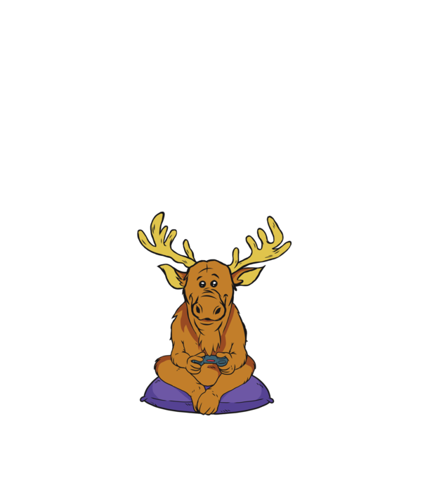Elk Video Games minta narancssárga pólón
