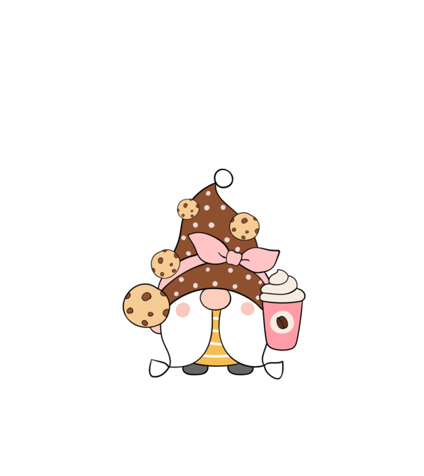 Coffee Gnomes minta fehér pólón