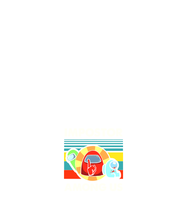 Impostor Among Us minta sötétkék pólón