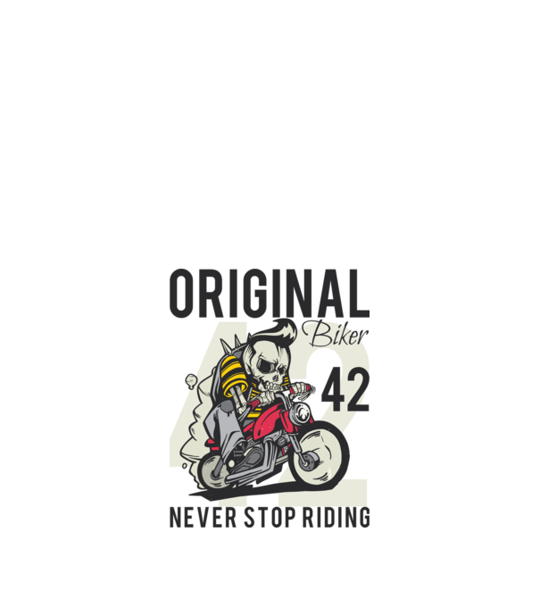 Original biker 42 minta fehér pólón