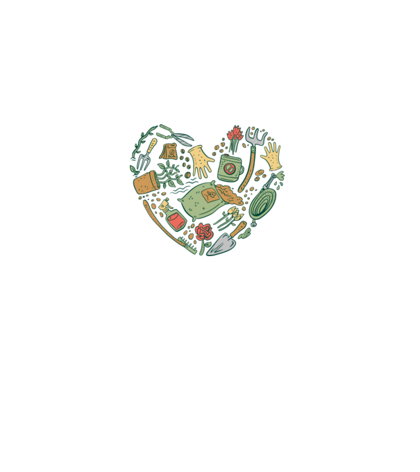 10717-Gardentools-Heart-tshirt-PR_t-shirt minta fehér pólón