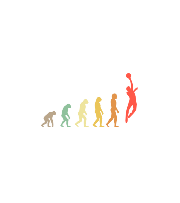 Kosaras evolúció minta fehér pólón