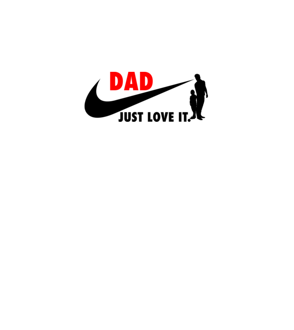 Dad just love it minta fehér pólón
