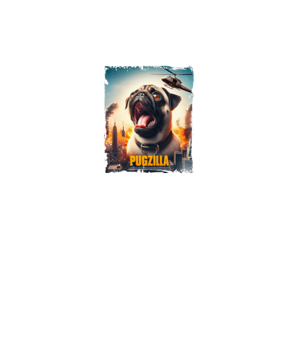 Pugzilla minta türkiz pólón