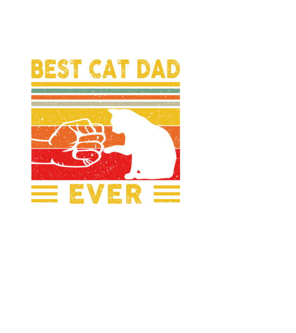 Best cat dad ever minta fehér pólón